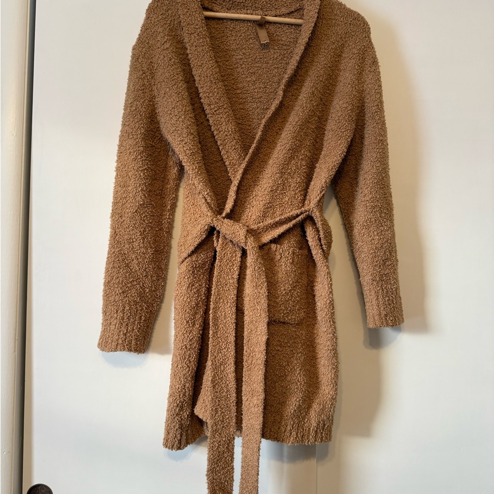 SKIMS Cozy Brown Women's Robe - Picture 4 of 6